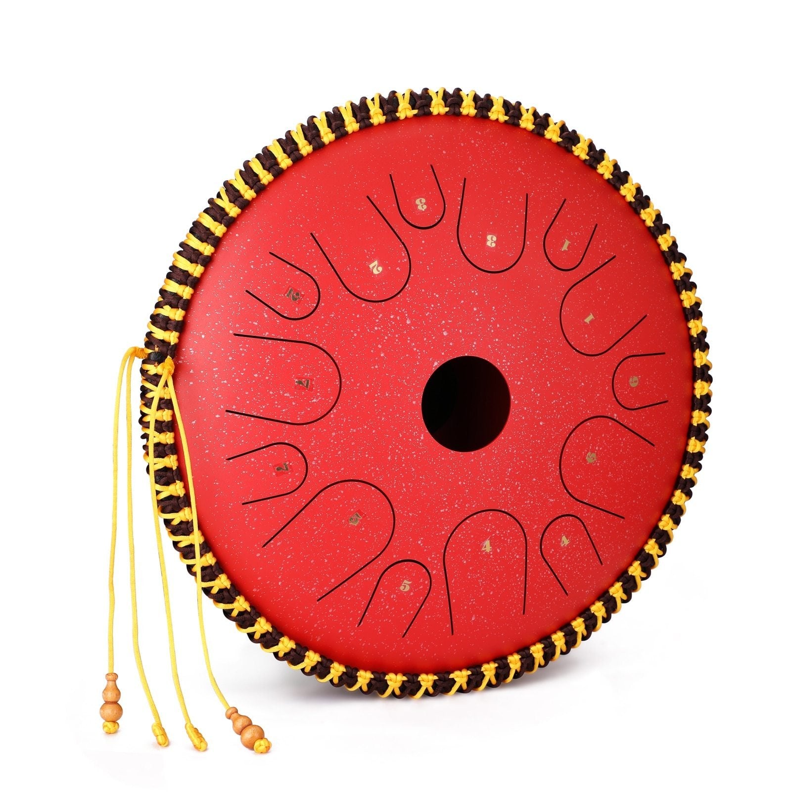 14 inch 14-Tone Carbon Steel Tongue Drum Hand Pan Drums with Drumsticks Percussion Musical Instruments - AKLOT