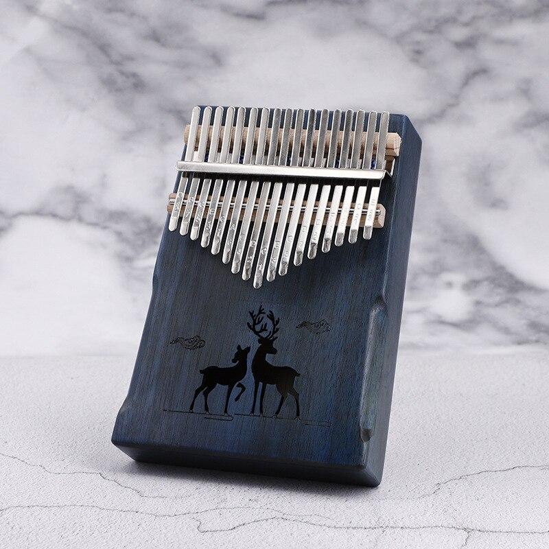 17 Key Kalimba Hand Guard African Solid Pine Mahogany Thumb Finger Piano Sanza Mbira Calimba Musical Instruments Kalimba Piano - AKLOT