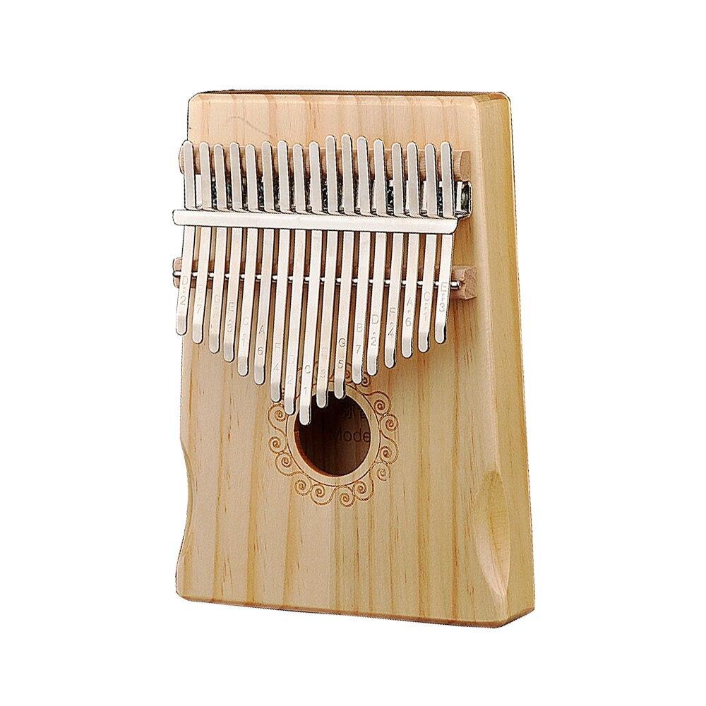 17 Key Kalimba Thumb Piano Finger Sanza Mbira High-Quality Pine Wood Body Keyboard Musical Instrument for Kids Beginner Gift - AKLOT