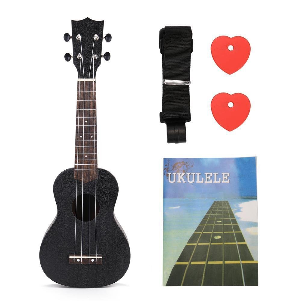 21 inch Ukelele Set 15 Fret 4 Strings Mini Guitarra Strings Instrument Guitar Accessories For Beginner Music Gifts - AKLOT