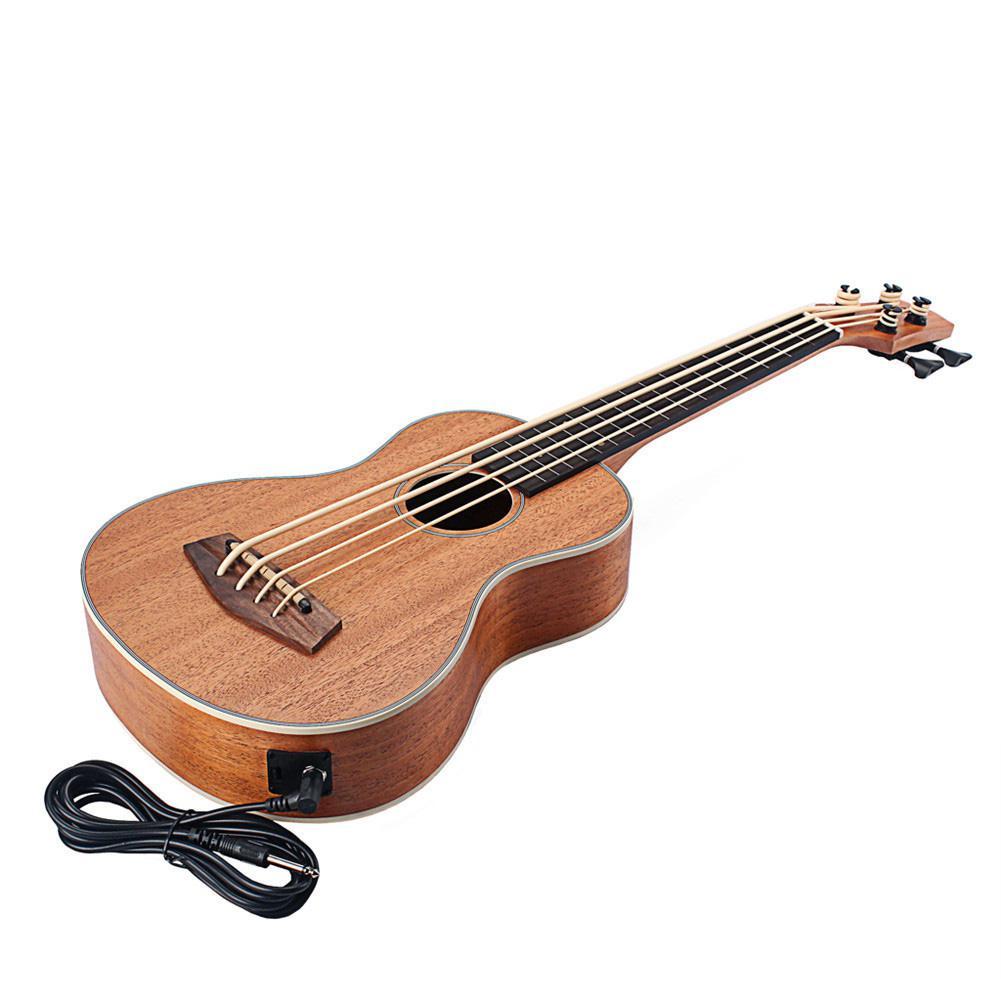 30 Inch Electric Ukulele 30 Inch 4 Strings Mahogany Ukulele Rosewood Fretboard & Bridge Guitar Music Instrument for Guitar Music - AKLOT