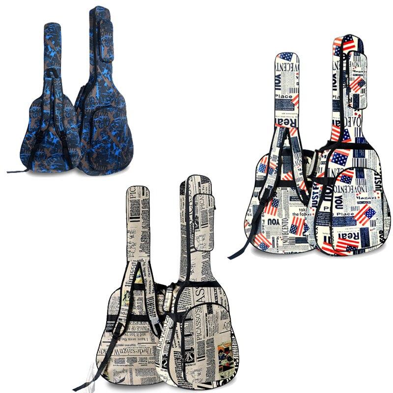 40/41 Inch Guitar Bag 5 MM Thick Sponge Soft Case Gig Bag Backpack 600D Oxford Waterproof Guitar Cover Case with Shoulder Straps - AKLOT