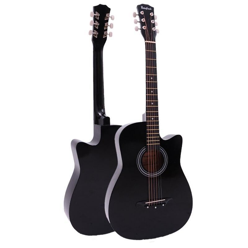 41/38 inch Acoustic Guitar for Beginners Guitar Sets with Capo Picks 6 Strings Guitar Basswood Musical Instruments AGT166 - AKLOT