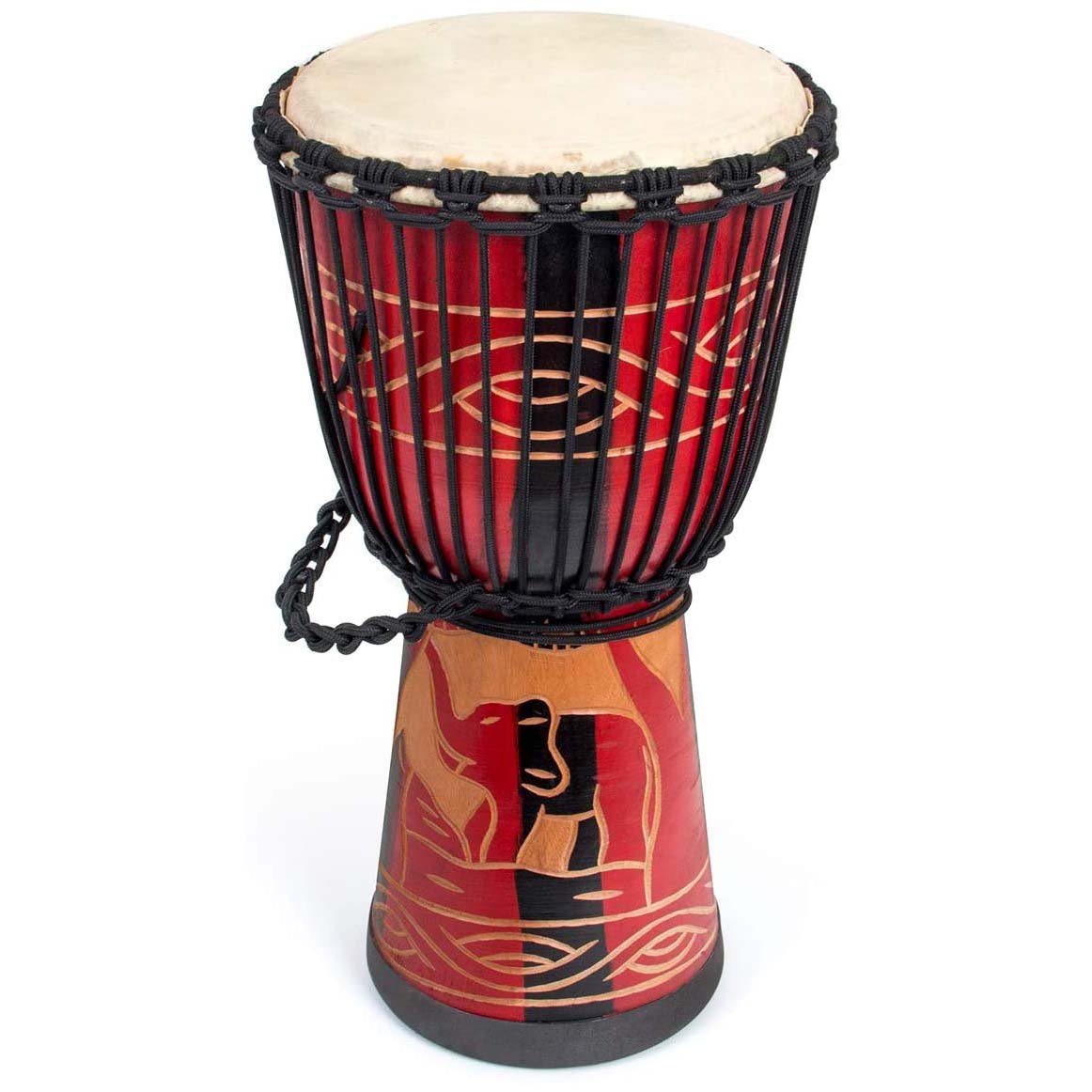 RUOSWTE 8.5 Djembe Drum, Bongo Drum, Percussion Music, Sheepskin Drum  Face, Professional Tuning, West African Style Hand Drum, The Gift for  Children