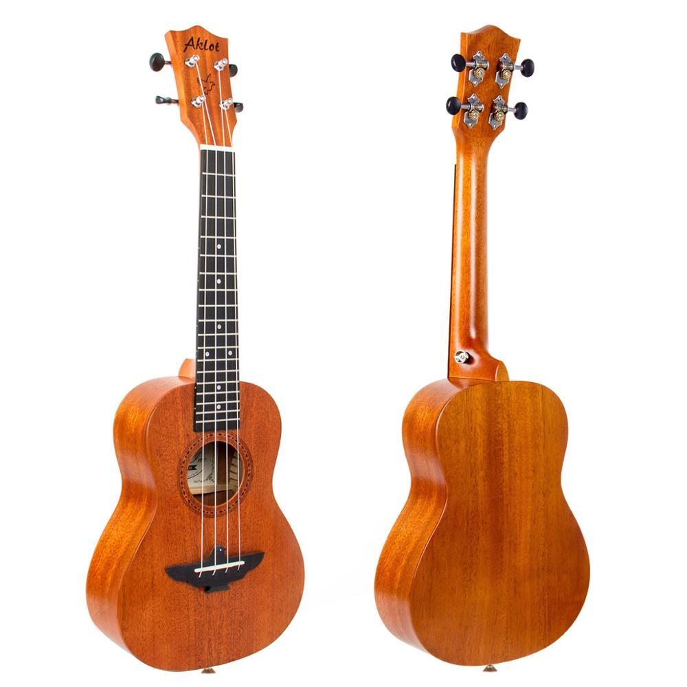 Aklot Concert Ukulele Low G String Solid Mahogany 23 Inch Ukelele Prof