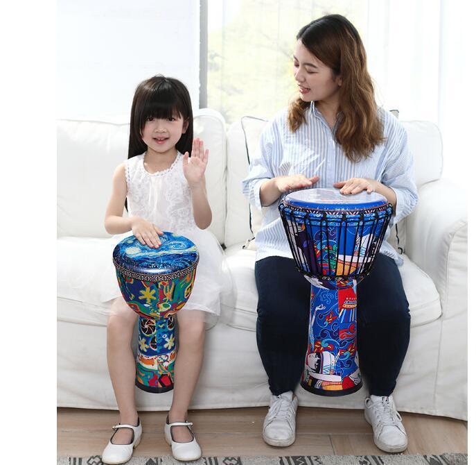 Children's Hand Drum 8 Inch Lightweight Abs Percussion Musical Instruments For Beginner Kindergarten African Cartoon Drum Gift - AKLOT