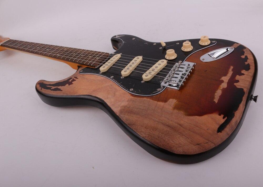 High quality heavy Relic vintage style electric guitar free shipping - AKLOT