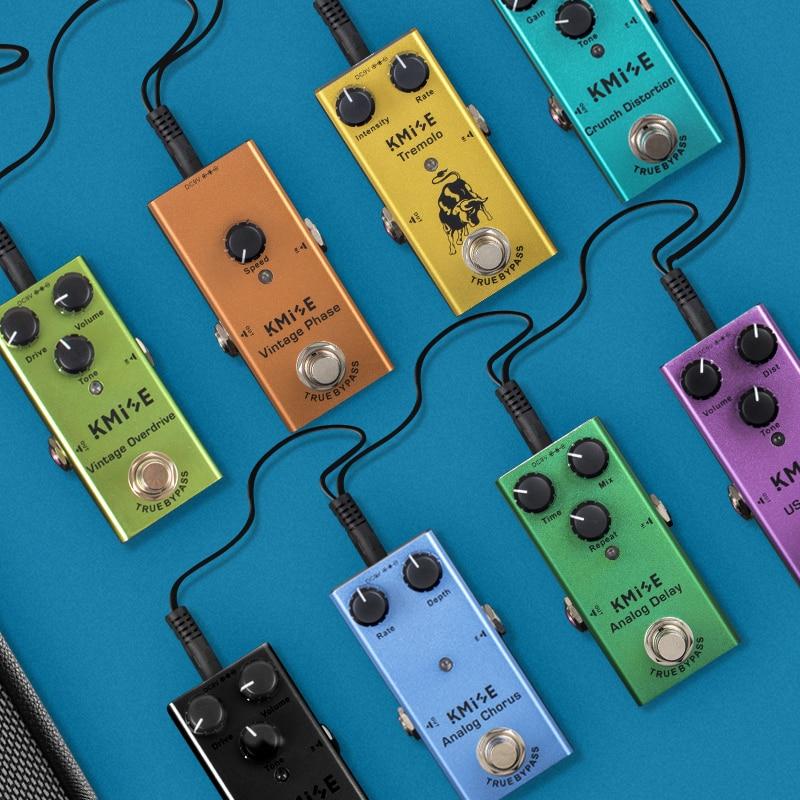 amazon basic guitar pedals Kmise Mini Electric Guitar Pedal Effect-Delay-Overdrive-Crunch-Distort – AKLOT