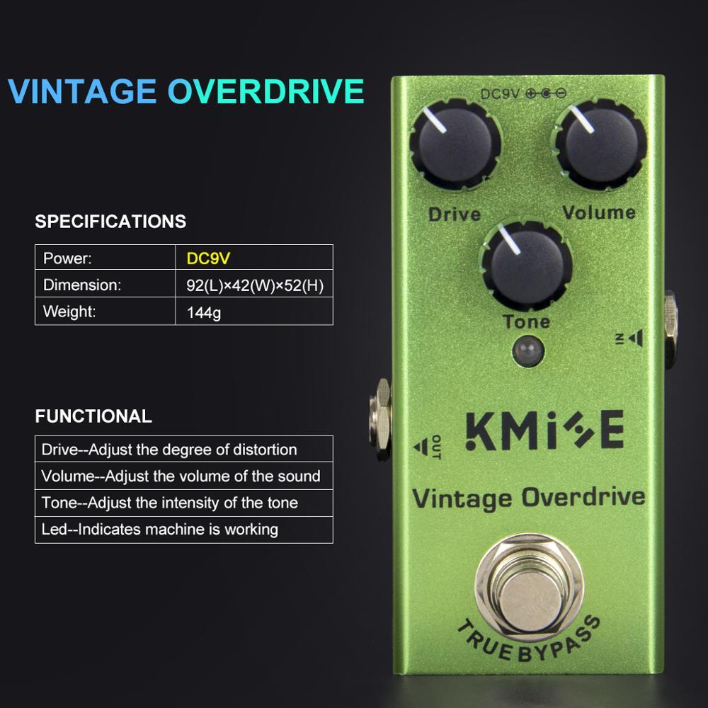 e guitar pedals Kmise Mini Electric Guitar Pedal Effect-Delay-Overdrive-Crunch-Distort – AKLOT