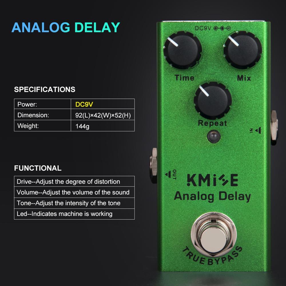 kmise pedals Kmise Mini Electric Guitar Pedal Effect-Delay-Overdrive-Crunch-Distort – AKLOT