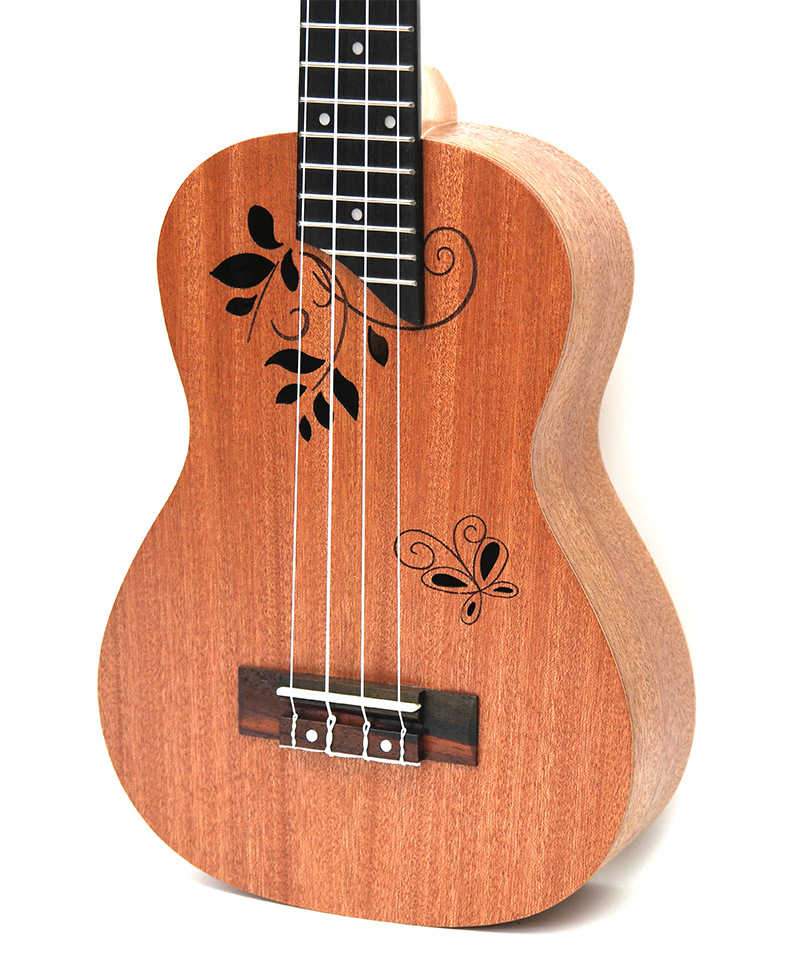 SevenAngel 23" Concert Ukulele 4 AQUILA Strings Hawaiian Mini Guitar Uku Acoustic Guitar Ukelele 12 Patterns guitarra send gifts - AKLOT