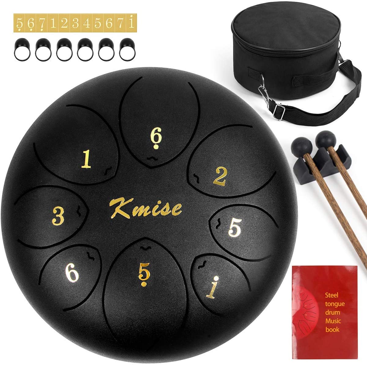 AMAHI KLG STEEL TONGUE DRUM WITH CARRYING BAG & MALLETS