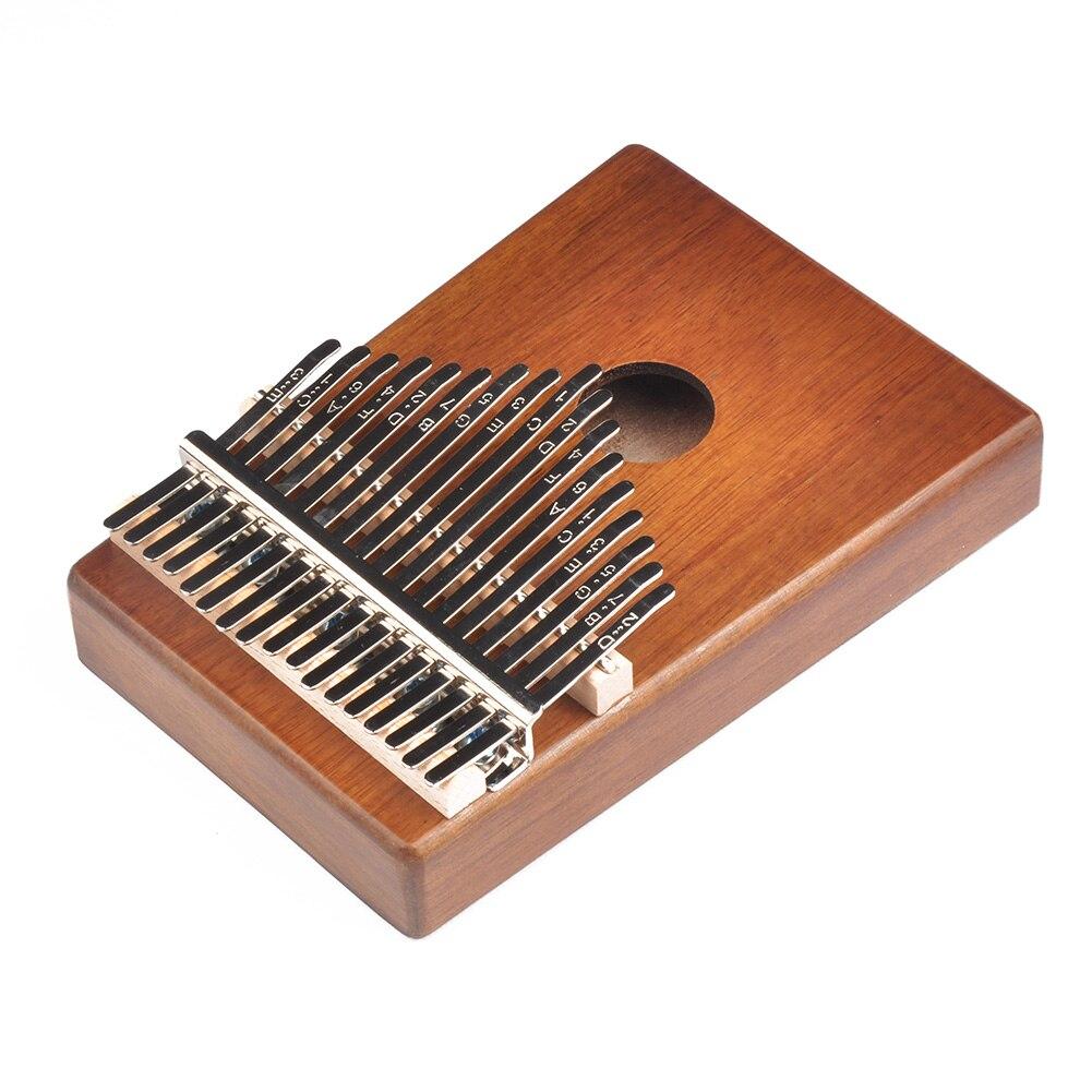 Wood Thumb Finger Piano Musical Instrument Musical 17 Keys Kalimba Mbira Body Enjoyable Instrument Supplies for Child - AKLOT