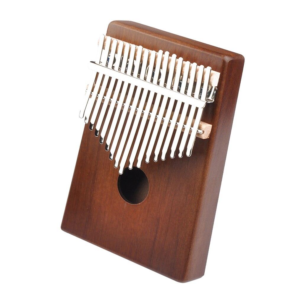 Wood Thumb Finger Piano Musical Instrument Musical 17 Keys Kalimba Mbira Body Enjoyable Instrument Supplies for Child - AKLOT